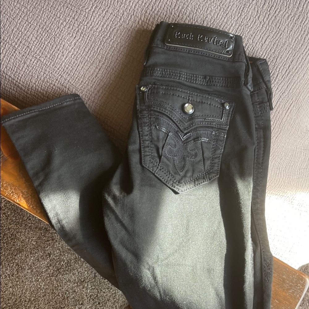 Rock Revival Black Skinny Jeans for Women